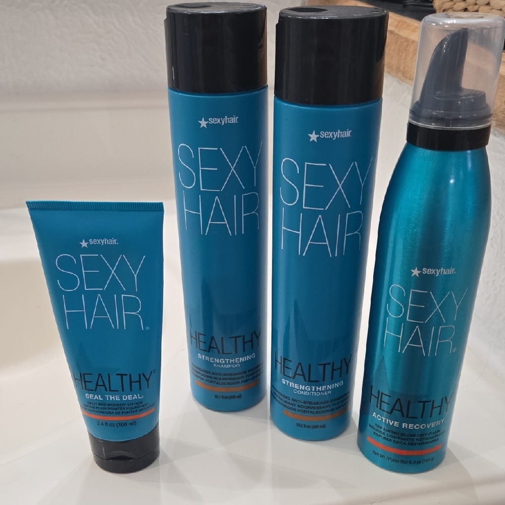 Healthy Strengthening Hair Care Set - Teal